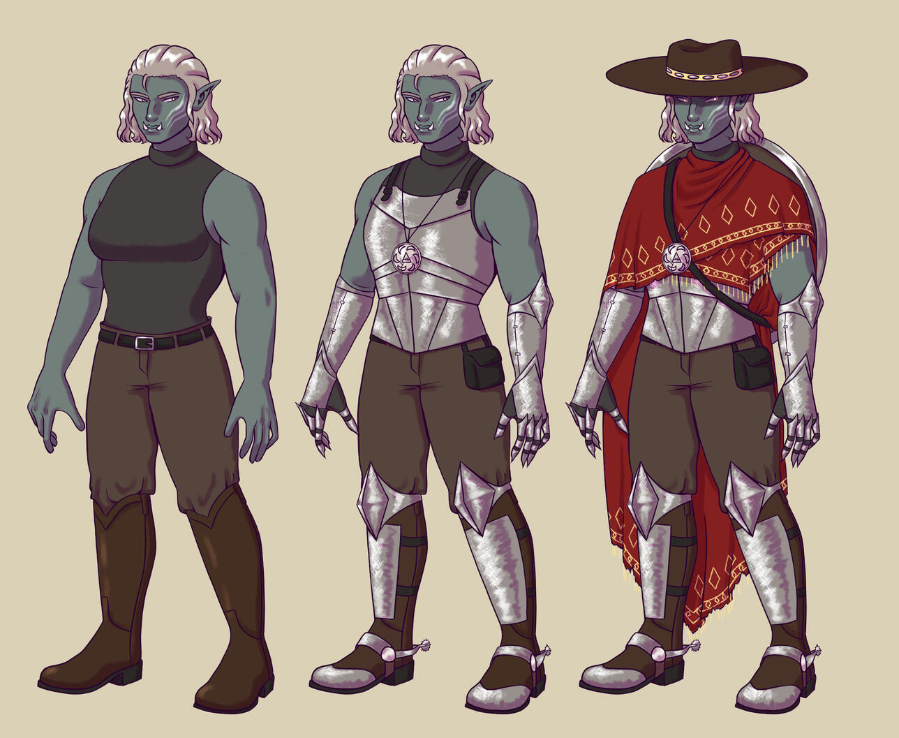 Vaelic Rosario, character design and sheet