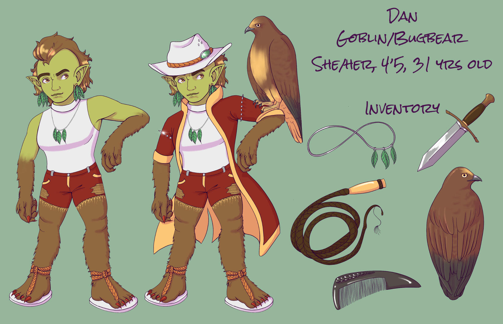 Dan, character sheet commission